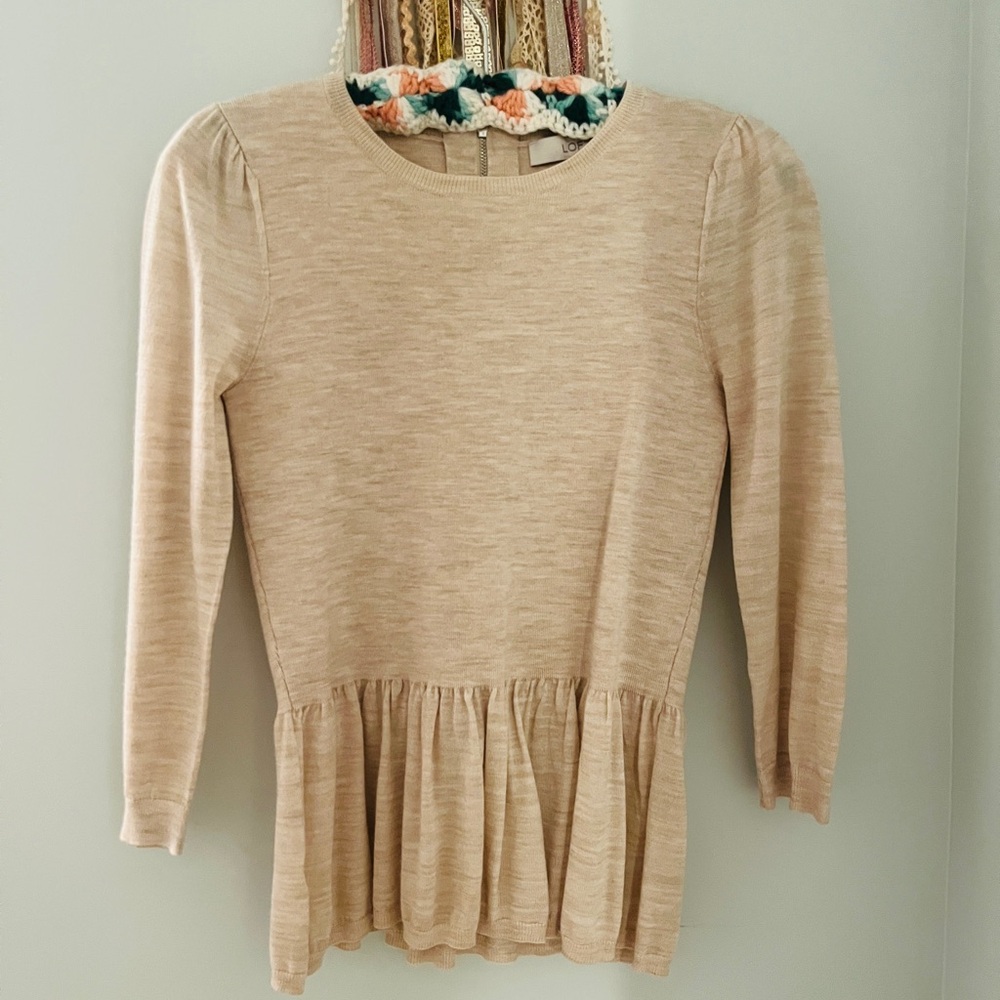 Loft peplum top